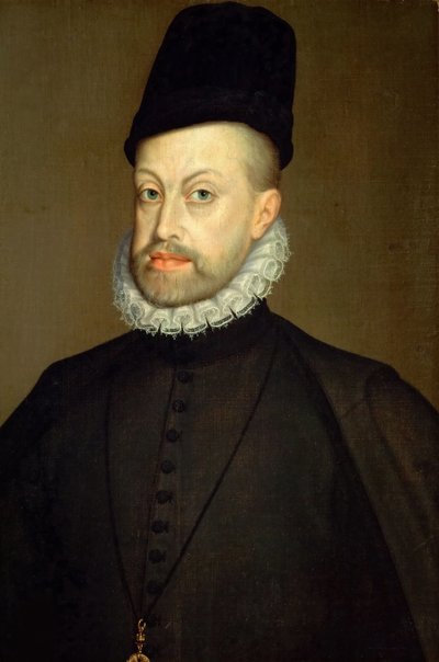 Retrato de Felipe II 1527-1598, Rey de España y Portugal, 1568 de Sofonisba Anguissola