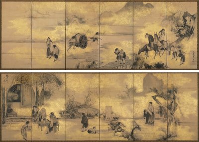 The Eight Immortals of the Wine Cup de Soga Shohaku