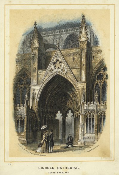 Catedral de Lincoln, entrada sur de Solomon Alexander Hart