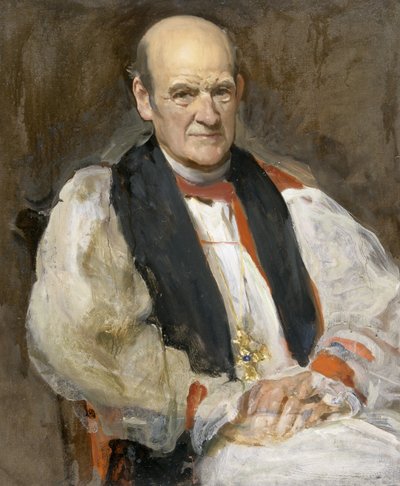 A.G. Edwards, Arzobispo de Gales (óleo sobre lienzo) de Solomon Joseph Solomon