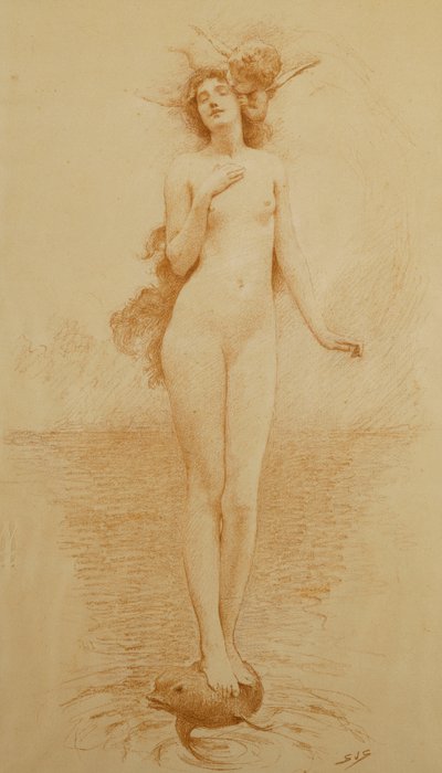 Un estudio para - El nacimiento del amor de Solomon Joseph Solomon