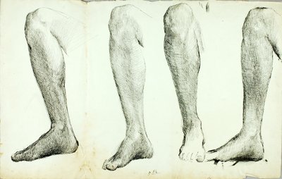 Estudio de Anatomía, nº 5 de Solon H. Borglum