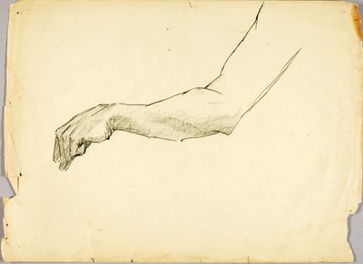 Estudio del brazo de Solon H. Borglum