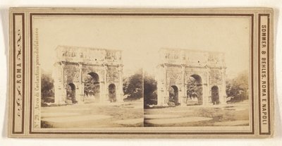 Arco de Constantino tomado desde el Coliseo de Sommer and Behles