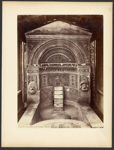 Casa de la gran fuente. Pompeya. de Sommer and Behles