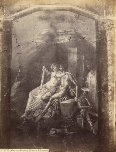 Marte y Venus. Fresco de Pompeya de Sommer and Behles