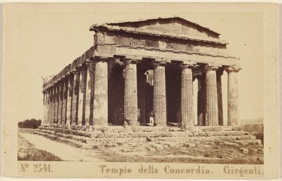 Templo de la Concordia. Girgenti. de Sommer and Behles