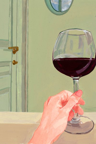 Un momento relajante con vino de Sophia Novosel