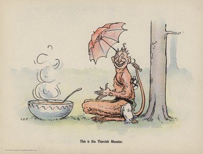 Ilustración de Otras aventuras de las tres negritas (litografía en color) de Sophia Rosamond Praeger