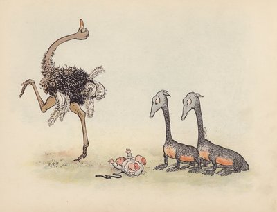 Ilustración para Little Twin Dragons de S Rosamond Praeger (litografía en color) de Sophia Rosamond Praeger