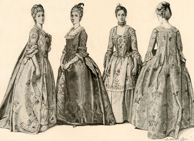 Ropa durante el reinado de Jorge II 1735-1760, 1903, 1937 de Sophie B. Steel