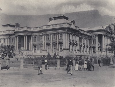 Casas del Parlamento, Ciudad del Cabo (foto en blanco y negro) de South African Photographer