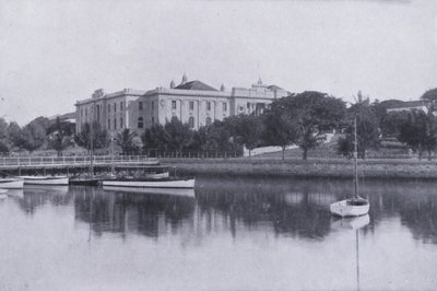 Tribunales de Justicia, Esplanade, Durban (foto en blanco y negro) de South African Photographer
