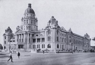 El Ayuntamiento, desde el Royal Hotel, Durban (foto en blanco y negro) de South African Photographer