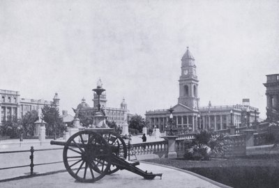 Jardines de la ciudad, mostrando la oficina de correos, Durban de South African Photographer