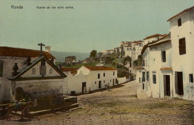 Fuente de los Ocho Caños, Ronda, España (foto en color) de Spanish Photographer