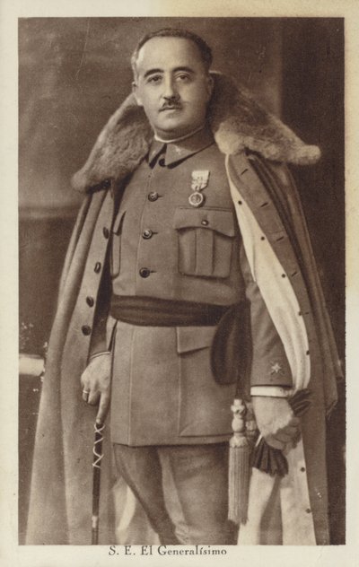 Francisco Franco, general y dictador español (foto b/n) de Spanish Photographer