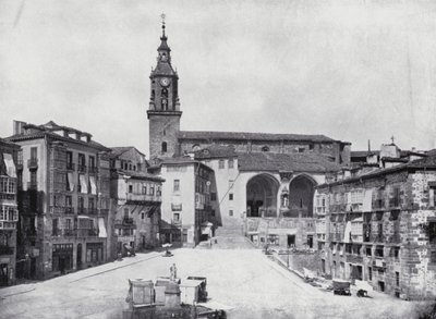 Plaza De La Constitucion, Vitoria (b/w photo) de Spanish Photographer