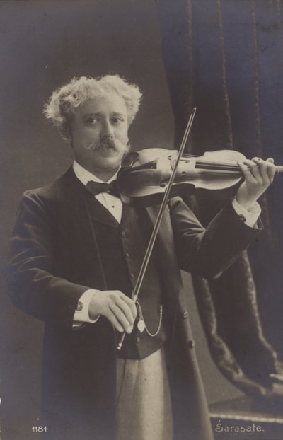 Retrato de Pablo de Sarasate de Spanish Photographer