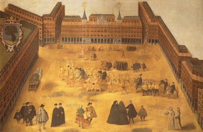 131-0635413 Vista de la Plaza Mayor de Madrid de Spanish School