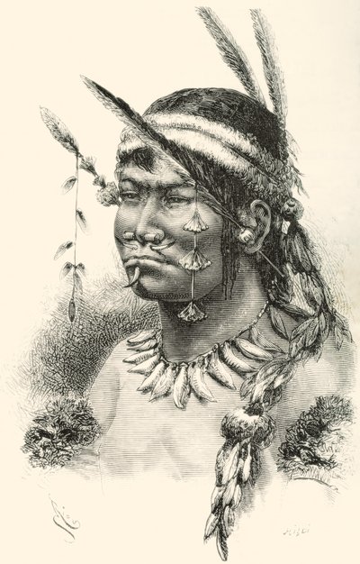 Un indio Coreguaje, Korébahü o Koré pâín de Caquetá, Colombia de Spanish School