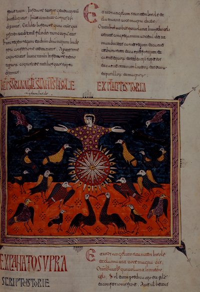 Añadir 11695 fol.197 Un ángel de pie al sol, del Beato Apocalipsis de Santo Domingo de Silos de Spanish School