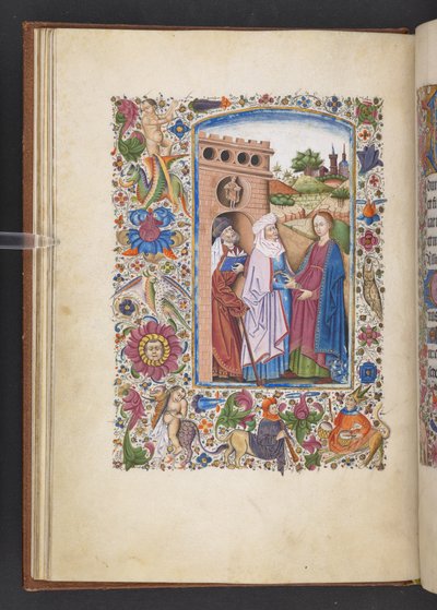 Añadir MS 50004 f.16v La Visitación, de un 