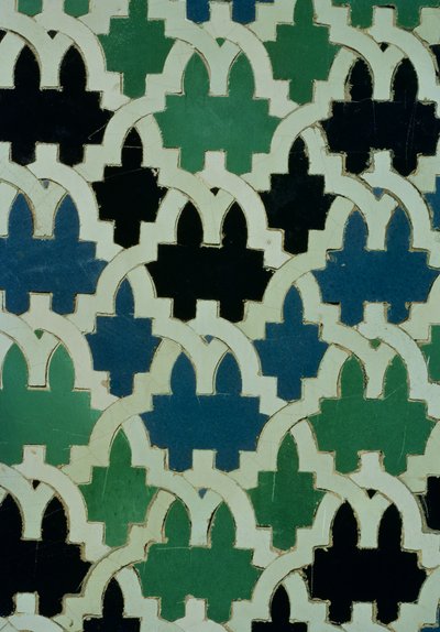 Azulejos del trono de los sultanes del Patio de las Doncellas de Spanish School