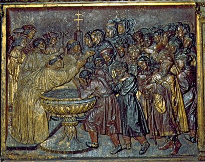 Bautismo de los moros, por Felipe Bigarny (1475-1543), Capilla Real, Granada, Andalucía, España de Spanish School