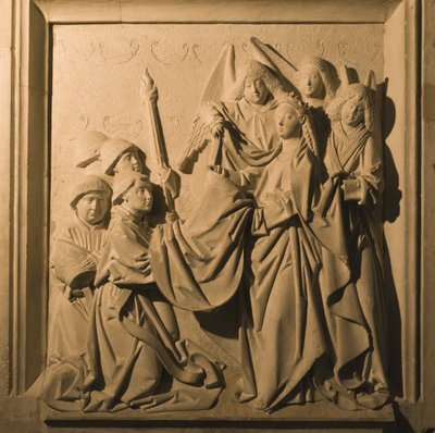 Bajorrelieve de San Ildefonso Recibiendo su Casulla, interior de La Mezquita, Córdoba, 1507 de Spanish School