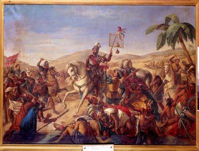 Batalla de Otumba el 7 de julio de Spanish School
