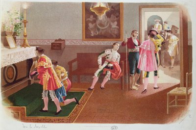 Toreros rezando en la capilla antes de la pelea, c.1900 de Spanish School