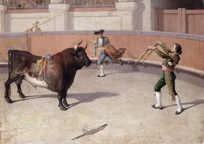 Escena de tauromaquia, siglo XIX de Spanish School