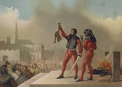 Quema de fetos con características diabólicas de Spanish School