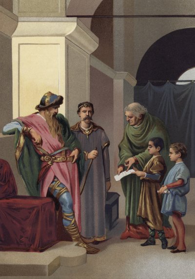 Carlomagno visitando una escuela de Spanish School