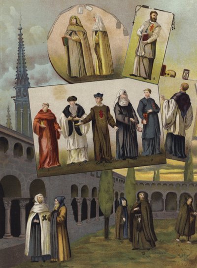 Órdenes religiosas cristianas, 1500-1600 de Spanish School