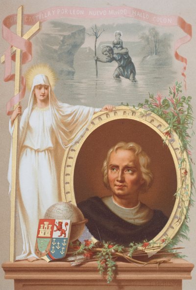 Cristóbal Colón, navegante genovés de Spanish School
