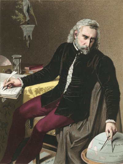 Cristóbal Colón con globo terráqueo de Spanish School