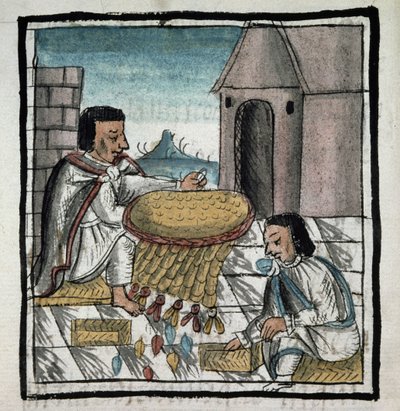 Códice de la conquista de México: método de conservación de los alimentos contra el hambre de Spanish School