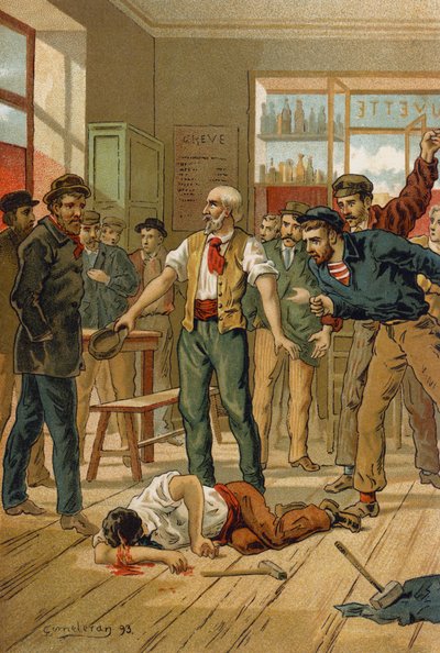 "Camaradas. ¡Por mi pobre esposa! ¡Por las criaturas infelices!" de Spanish School