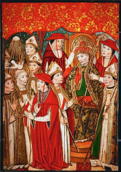 Consagración de un Papa (óleo sobre madera) de Spanish School