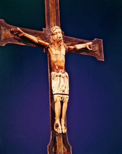 Crucifixión, finales del siglo XII de Spanish School