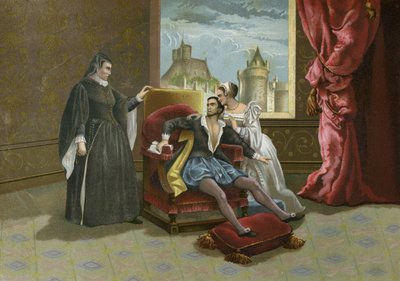 Muerte del Rey Carlos IX de Francia, 1574 de Spanish School