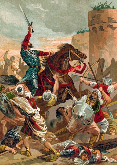 El Cid amenazando la ciudad de Valencia de Spanish School