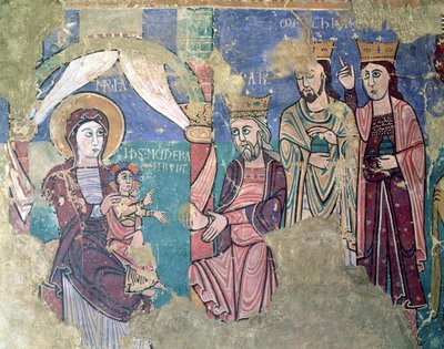 Mural de la Epifanía de la Iglesia de Navasa, Huesca de Spanish School