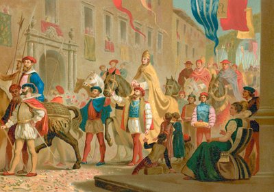 Festividades por la coronación de León X de Spanish School