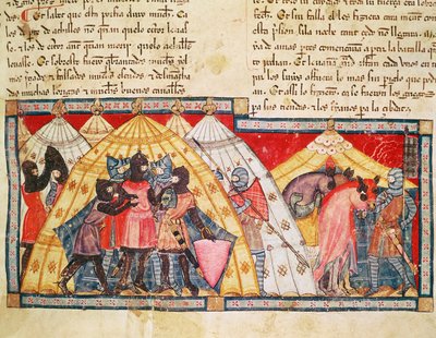 Fol.69r El encarcelamiento de Antenor, del Códice Benito Santa Mora de Spanish School