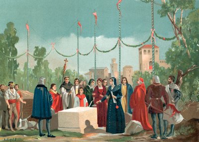 Fundación del Hospital de la Latina en Madrid en 1506 de Spanish School