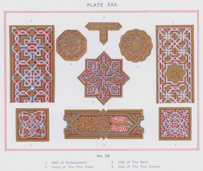 Salón de los Embajadores, Patio del Estanque de los Peces, Salón de la Barca, Salón de las Dos Hermanas de Spanish School