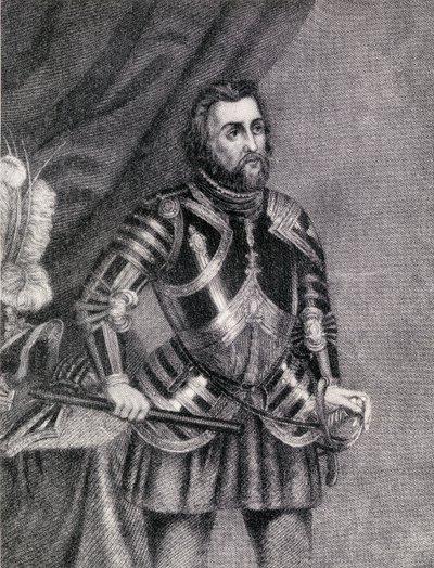 Hernán Cortés, Marqués del Valle de Oaxaca (1485-1547) de Spanish School